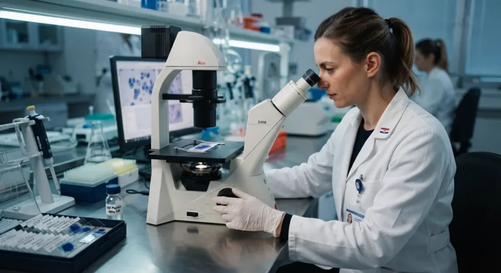 Mikroskopska analiza uzoraka — Methylene Blue i mitohondrijalni peptidi Bosna u istraživačkom kontekstu
