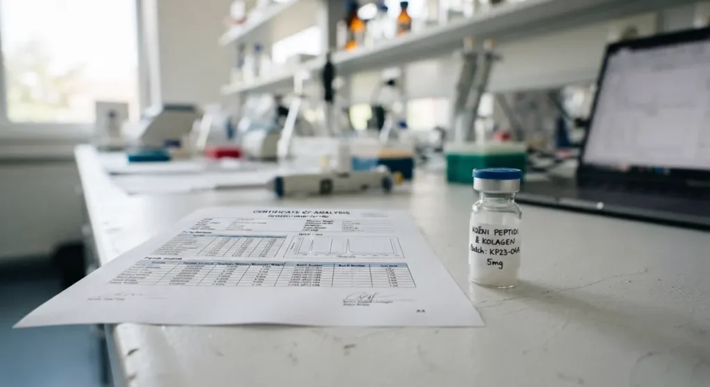 Certifikat analize (coa) — Kožni peptidi i kolagen u istraživačkom kontekstu